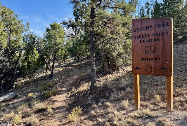 Entering Babbitt Ranch Passage