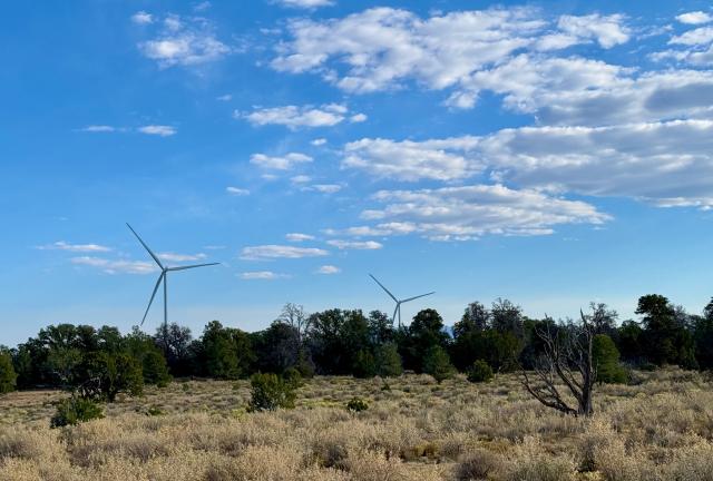 Broken clouds in the sky