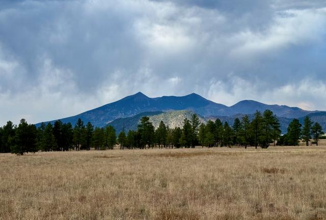 Rain clouds over the San Francisco Peaks