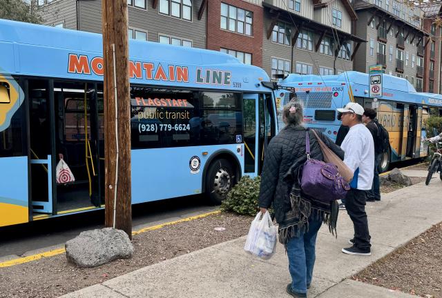 A Flagstaff bus stop