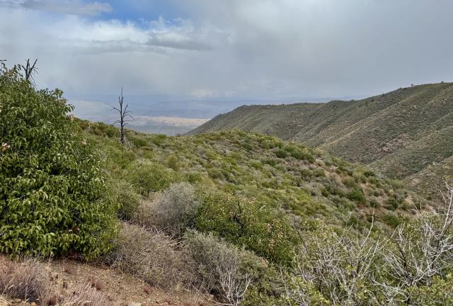 Looking across to a ridge