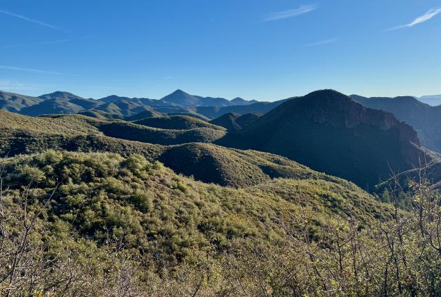 A view across the Mazatzal Mountains