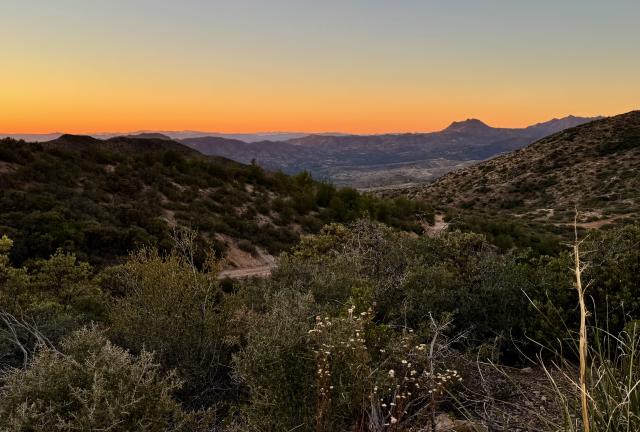Dusk at the Mazatzal Mountains