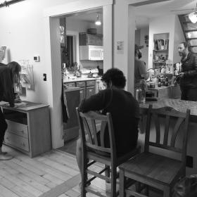 Hikers at The Notch Hostel