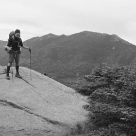 Ralph on rock at Mt. Garfield
