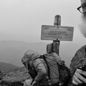 Stick and Gravity on Mt. Madison