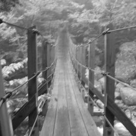 Footbridge over the Peabody River