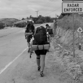 Road walking outside of Agua Dulce