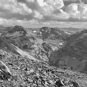 View of mountains in the High Sierra