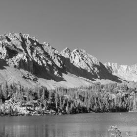 Blue sky over Purple Lake