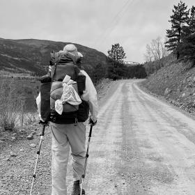 Top O' walks on a road