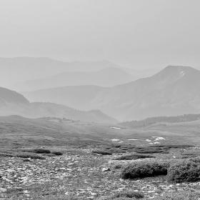 Thick smoke from the Morgan Creek Fire