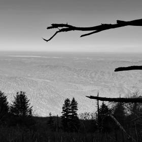 A distant view from the Appalachian Trail in Great Smoky Mountains National Park