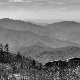 A view from the slope of Celo Knob