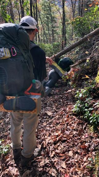 Ducking under a blowdown