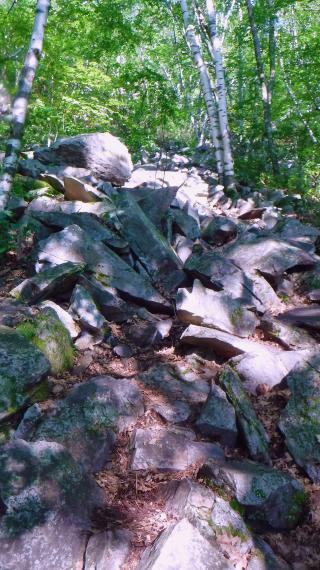 Rocky climb up East Mountain